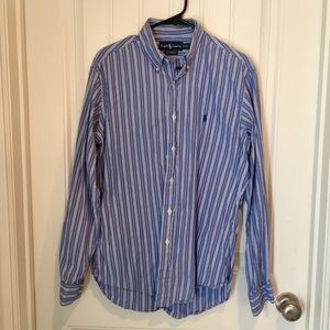 Ralph Lauren Polo men’s button up striped shirt L